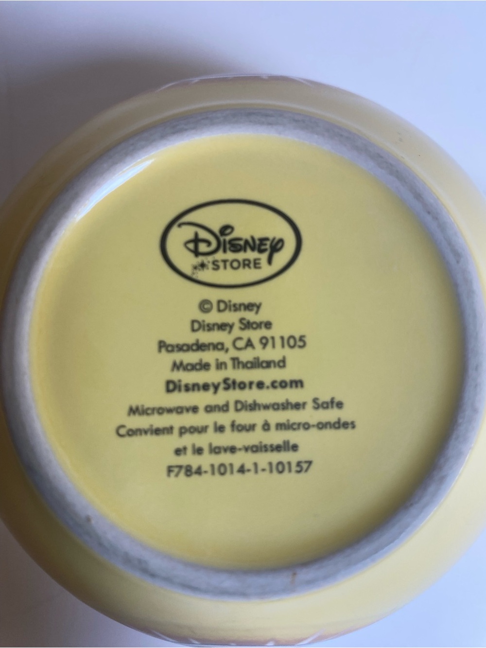 Disney Yellow Ceramic Mug with Classic Mickey Face - Picture 5 of 5
